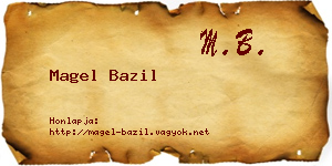 Magel Bazil névjegykártya